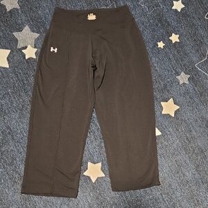 Under Armour Black Capri Leggings with White Logo